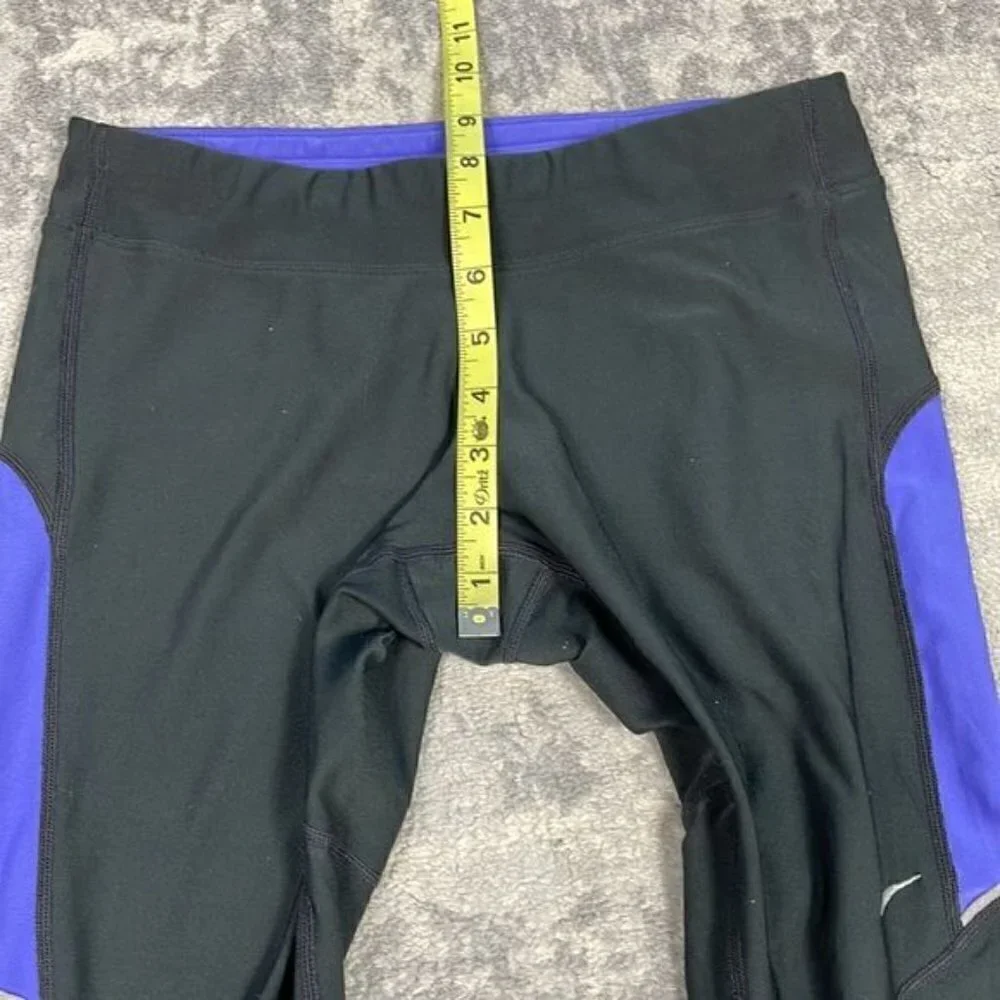 Nike Filament Dri Fit Two Tone Athletic Capri Leggings Yoga Running Hiking Sz M